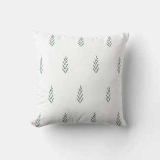 vector botanical simple pattern with plants cushion