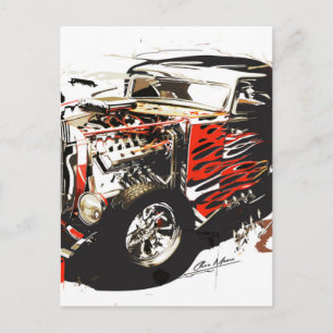 vector car 3.jpg postcard