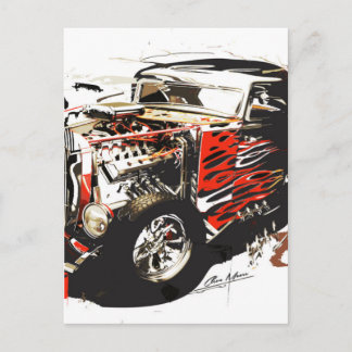 vector car 3.jpg postcard