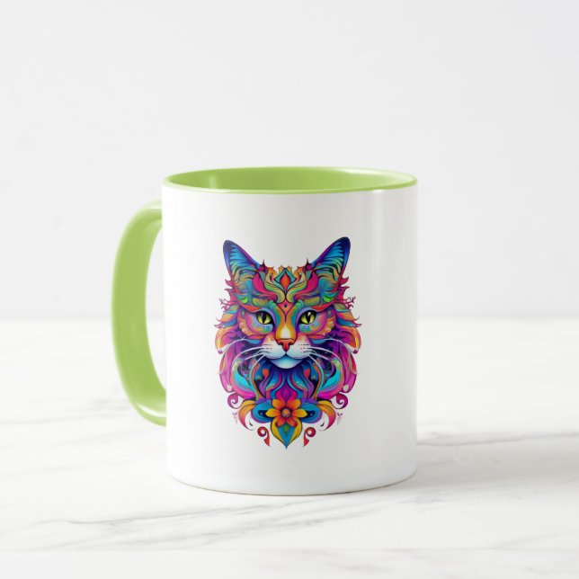 Vector Cat Mug (Front Left)