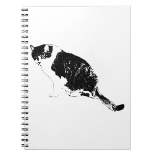 Vector Cat Notebook Inspires Artistic Reflection