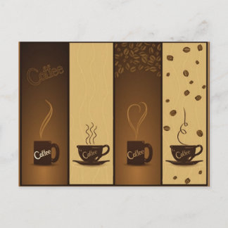 vector coffee banners postcard