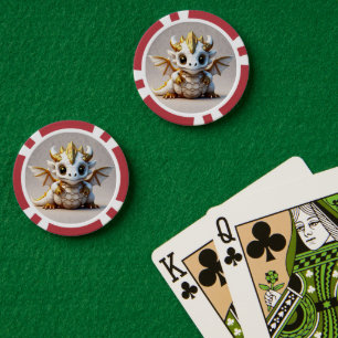 "Vector Dragon Design" Poker Chips