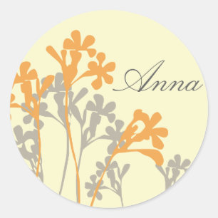 Vector Floral Design L All Purpose Custom Sticker
