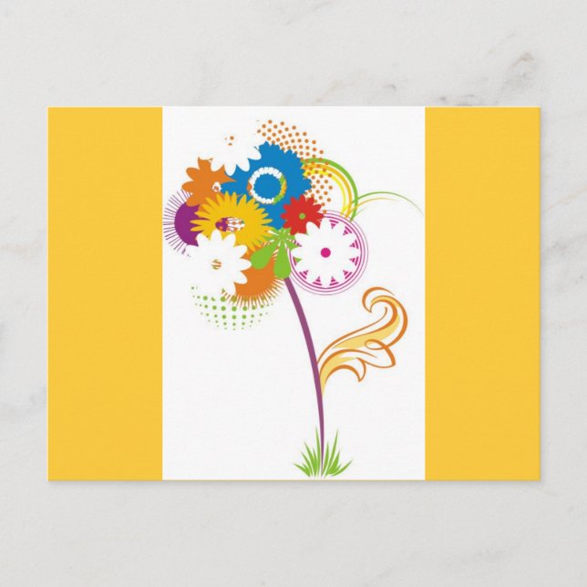 vector_flower postcard (Front)