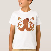 Vector Giant Squid Kid's Light T-Shirt