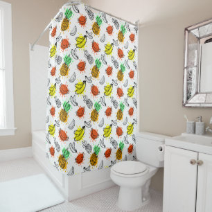 Vector Graphic Seamless Pattern Shower Curtain