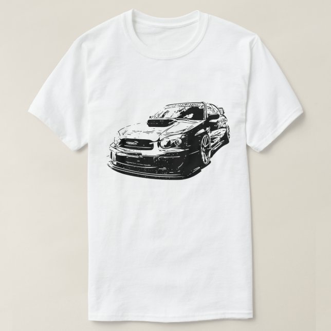 Vector Image Subaru Impreza Wrx Sti T-Shirt (Design Front)