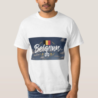 Vector logo for Belgium country, fridge magnet T-Shirt
