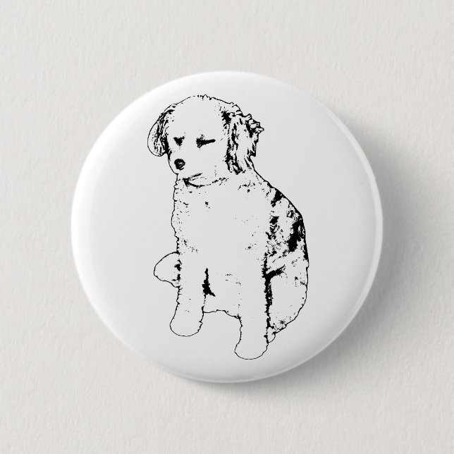 Vector Mascot, Subtle Focus 6 Cm Round Badge (Front)