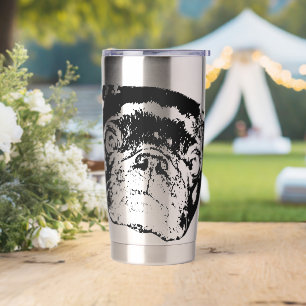 Vector Morning Pug Insulated Tumbler