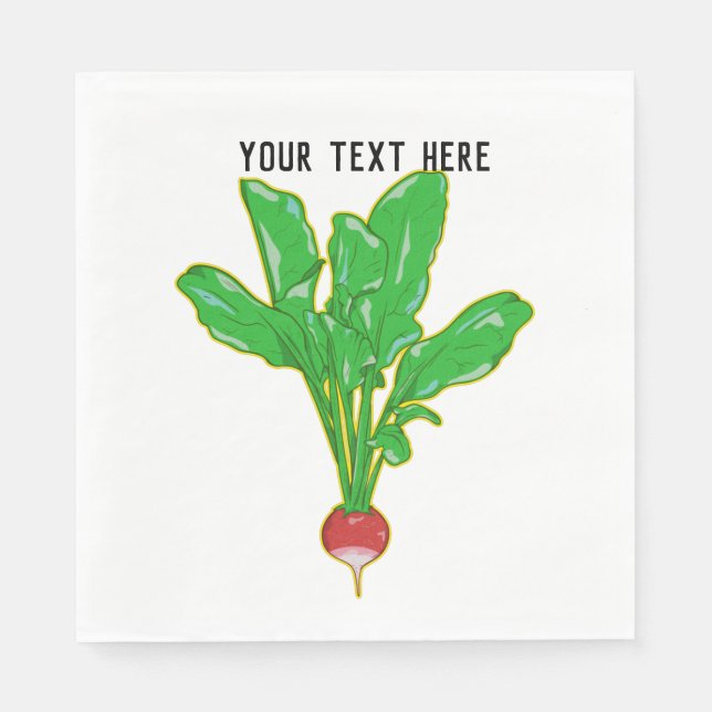 Vector Radish Napkin (Front)