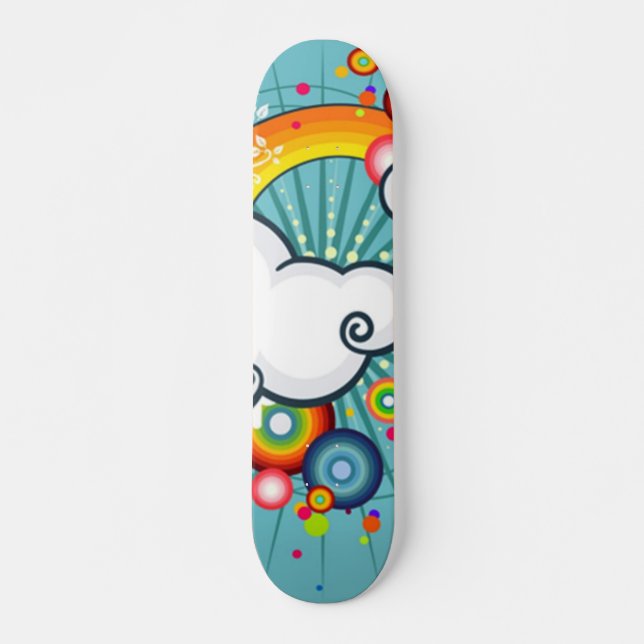 vector rainbow skateboard (Front)