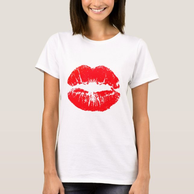 Vector Red lips T-Shirt (Front)