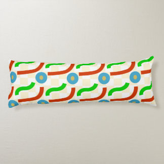 Vector shapes seamless pattern body cushion