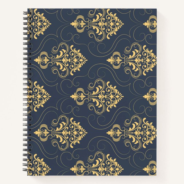 Vector Texture 8.5" x 11" Spiral Notebook (Front)