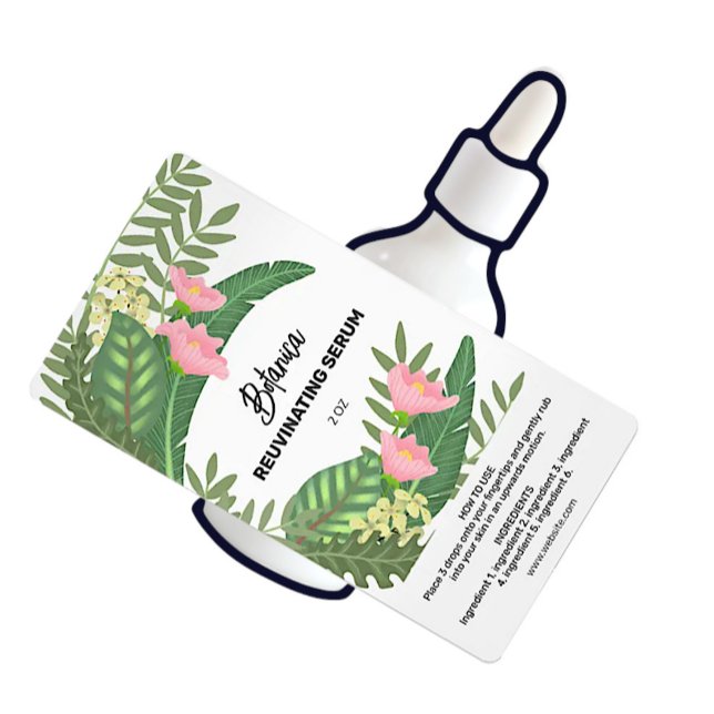 Vector Tropical Serum Dropper Bottle Labels (Creator Uploaded)
