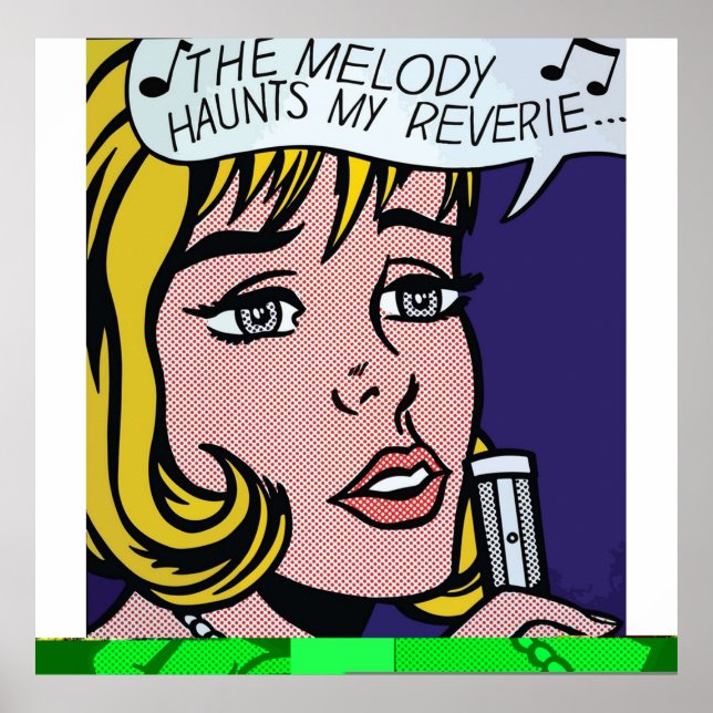 Vectorised and reworked Roy LichtensteinThe melody Poster (Front)