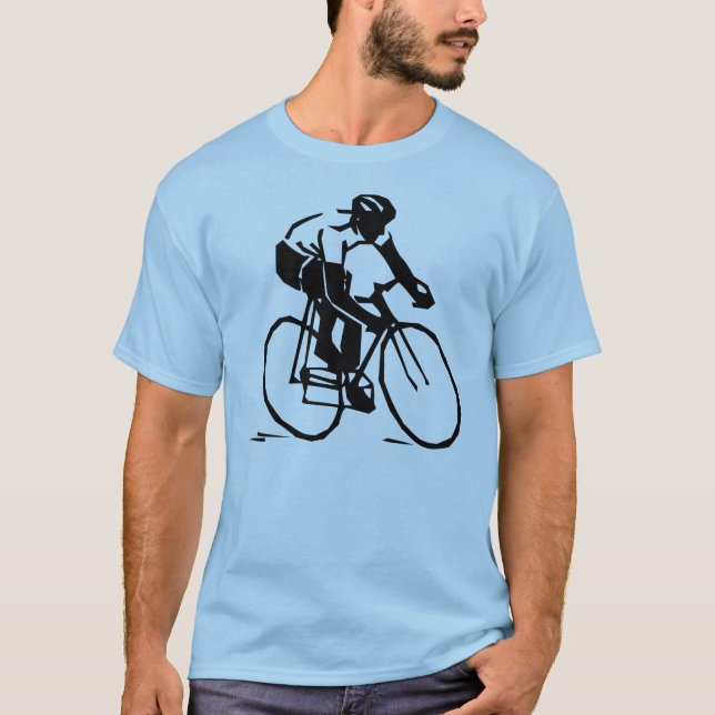 Vectorised Bike Rider Cycling T-shirt (Front)