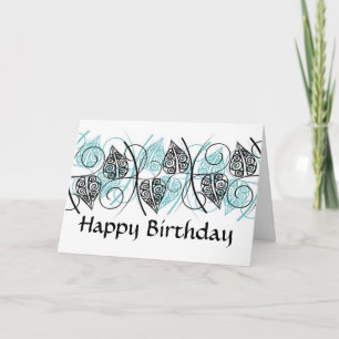 Vectors -  Happy Birthday - Customised Card