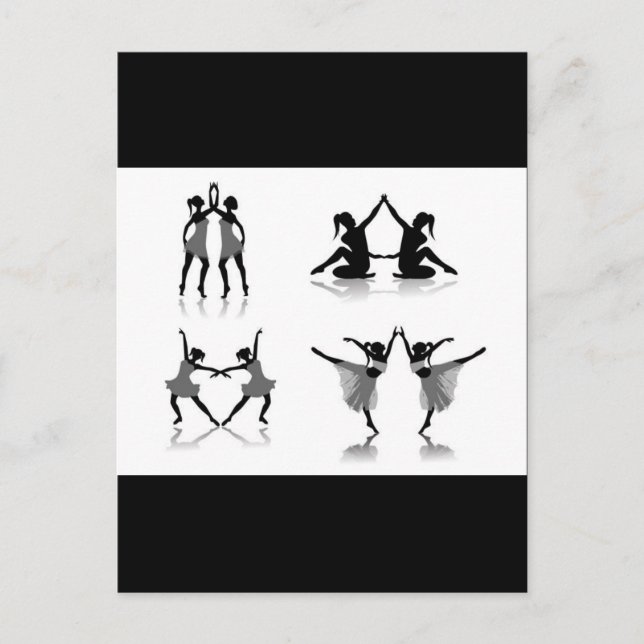 vectorvaco_ballet_dancer_09111801_large postcard (Front)