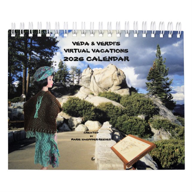 VEDA & VERDI'S VIRTUAL VACATIONS 2026 CALENDAR (Cover)
