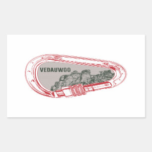 Vedauwoo Climbing Carabiner Rectangular Sticker