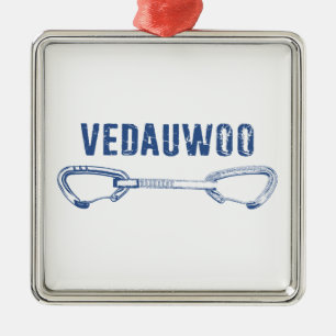 Vedauwoo Climbing Quickdraw Metal Ornament