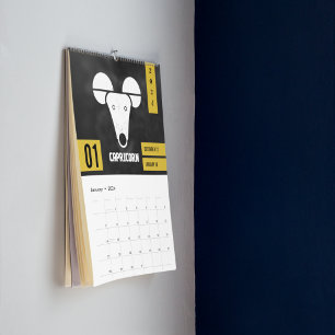 Vedic Rashi Geometric Sign by Month Calendar