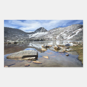 Vee Lake - Sierra Rectangular Sticker
