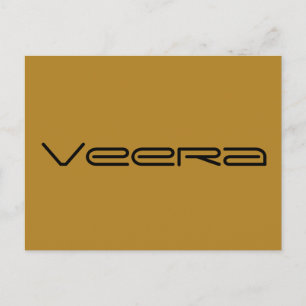 Veera, Orphan black character,geometric font Postcard
