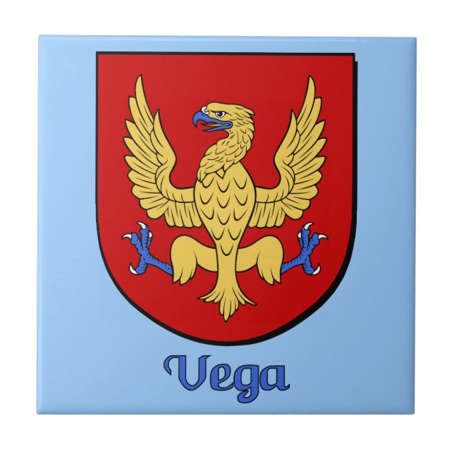 Vega Family Shield DecorativeTile Tile (Front)