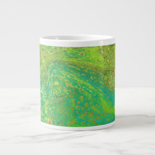Vegabond Dreams 1 Unique Green Abstract Drink Mug