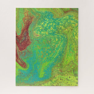 Vegabond Dreams 2 Unique Abstract Green Puzzle