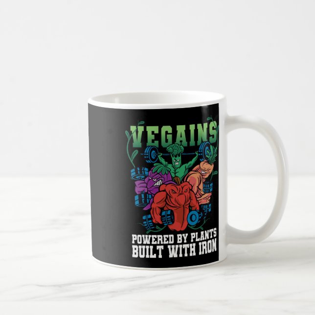 Vegains Powered  Coffee Mug (Right)