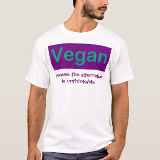 Vegan 2-sided shirt.  T-Shirt