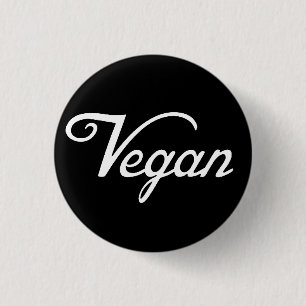 Vegan 3 Cm Round Badge