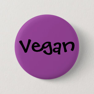 Vegan 6 Cm Round Badge