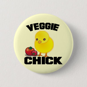Vegan 6 Cm Round Badge