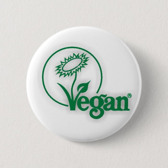 Vegan 6 Cm Round Badge (Front)