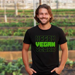 Vegan Activism Men´s Black and Green  T-Shirt
