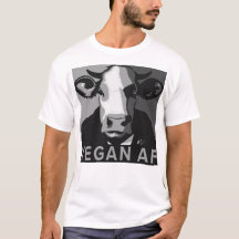 Vegan AF Pop Art Tshirt in Black and White