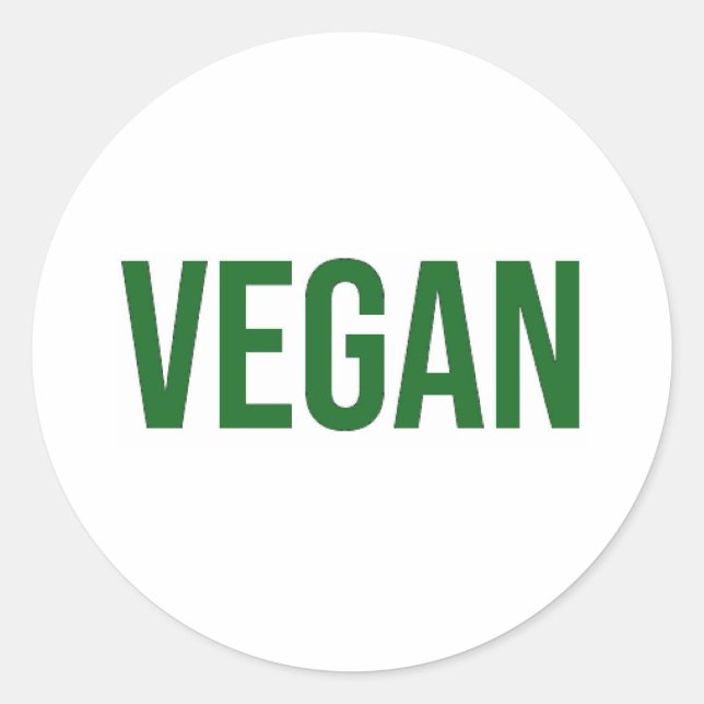 Vegan - Animal Rights Classic Round Sticker (Front)