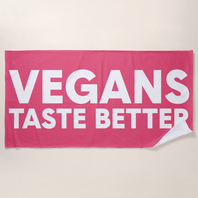 Vegan Appeal Beach Towel (Front)