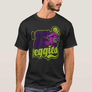 Vegan Athlete Marathon Runner I Run On Veggies Veg T-Shirt