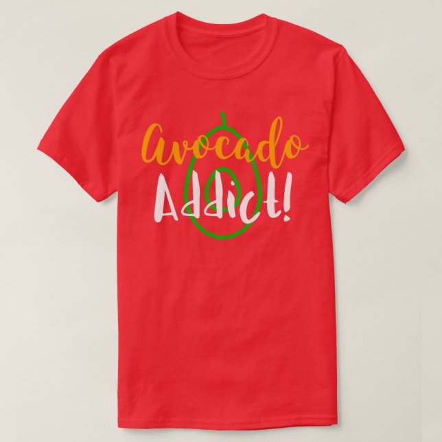 Vegan Avocado addict Classic TShirt (Design Front)
