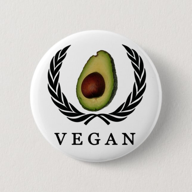 Vegan avocado button (Front)