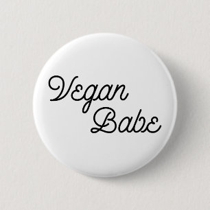 Vegan Babe 6 Cm Round Badge