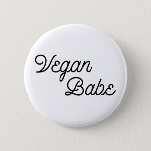 Vegan Babe 6 Cm Round Badge