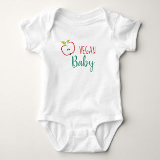 Vegan Baby Cute Apple Baby Bodysuit